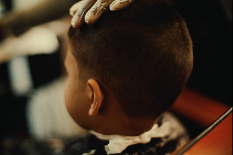 Kids haircut at RDH Barbers in Kensington Market Toronto